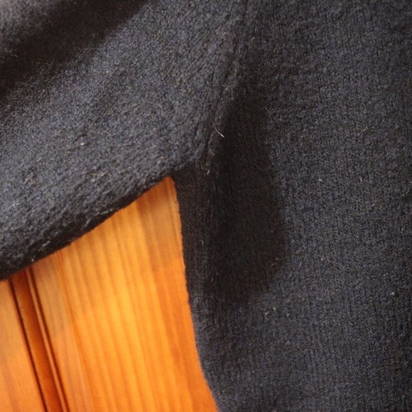 Cynthia Cynthia Steffe Black Cardigan Pocket Beaded Sweater Wool Blend LG - Picture 9 of 14